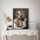 Quadro Decorativo Santo Inácio De Loyola 33X24Cm - Com Vidro