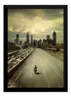 Quadro Decorativo Serie The Walking Dead Moldura Preta