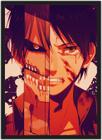 Kit Quadros Anime Shingeki No Kyojin Attack On Titan 20x30 (Branco)