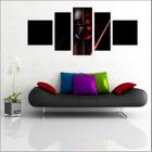 Quadro Decorativo Star Wars Darth Vader Mosaico 5 Peças GG4