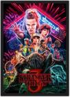 Quadro Decorativo Stranger Things Filmes Cinema Salas Quartos Decorações Com Moldura G04