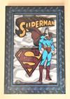 Quadro Decorativo Superman com efeito em 3D MDF 40cm x 27cm