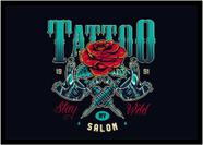 Quadro Decorativo Tatuagem Tatoo Vintage Retrô Com Moldura RC001