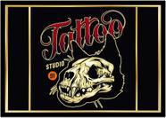 Quadro Decorativo Tatuagem Tatoo Vintage Retrô Com Moldura RC002