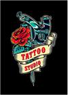 Quadro Decorativo Tatuagem Tatoo Vintage Retrô Com Moldura RC003
