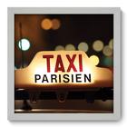 Quadro Decorativo - Taxi Paris - 33cm x 33cm - 126qdmb