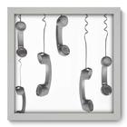 Quadro Decorativo - Telefones - 33cm x 33cm - 004qnvbb