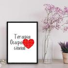 Quadro Decorativo Terapia Ocupacional 33X24Cm