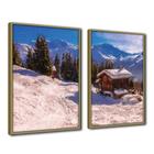 Quadro Decorativo Textura CX Alta 2 un 40x60 Casa na Neve