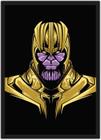 Quadro Decorativo Thanos Nerd Geek Super Heróis Decorações Com Moldura G02