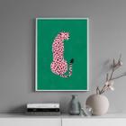 Quadro Decorativo The Pink Leopard 24X18Cm