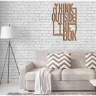 Quadro Decorativo Think Outside The Box 3Mm Vazado - Mdf