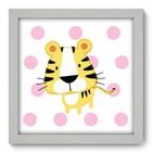 Quadro Decorativo - Tigre - 22cm x 22cm - 090qdbb