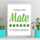 Quadro Decorativo Toma Um Mate 33X24Cm