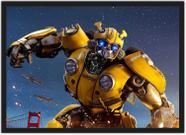 Quadro Decorativo Transformers Bumblebee Cinema Decorações Com Moldura