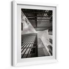 Quadro Decorativo Urbano Arranha-Céu Buscando Nuvens