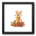 Quadro Decorativo - Urso - 33cm x 33cm - 120qdip