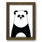 Quadro Decorativo Jogo Mosaico Infantil Desenho Urso Panda