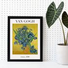 Quadro Decorativo Van Gogh Irises 33x24cm - com vidro