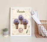 Quadro Decorativo Vasinhos De Lavanda 24X18Cm - Com Vidro