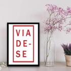 Quadro Decorativo Viade-Se 33X24Cm