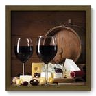 Quadro Decorativo - Vinho - 33cm x 33cm - 228qdcm