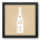 Quadro Decorativo - Vinho - 33cm x 33cm - 317qdcp