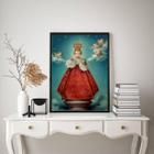 Quadro Decorativo Vintage Menino Jesus Praga 45X34Cm - Vidro