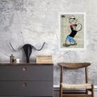 Quadro Decorativo Vintage Popeye 24x18cm - com vidro