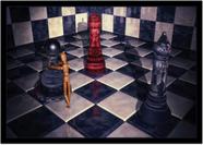 Quadro decorativo Arte Jogo de Xadrez Para Quarto Mosaico