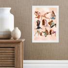 Quadro Decorativo Yoga Para Todas 45x34cm - com vidro