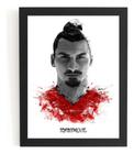 Quadro Decorativo Zlatan Ibrahimovic Futebol Arte