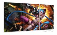 Quadro Decorativos League of Legends com 3 peças 125x60