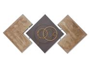 Quadro Decorativos Para Cozinha Modelo Lude Abstrato Marrom