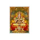 Quadro Deusa Da Riqueza Lakshmi 45X34Cm - Madeira Preta