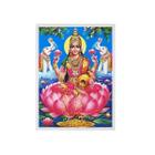 Quadro Deusa Hindu Lakshmi 33X24Cm - Madeira Preta