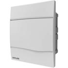 Quadro distribuicao embutir pvc 5 disjuntores brum