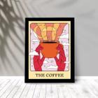 Quadro Divertido Café - Tarot 33x24cm - com vidro