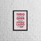 Quadro Do Outro Lado Do Medo 45x34cm - com vidro