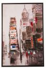 Quadro em canvas com moldura preta - new york - 60 x 90 cm
