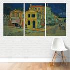 Quadro Em Tela Canvas - A Casa Amarela De Van Gogh 125X65