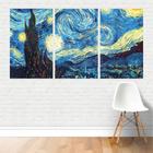 Quadro Em Tela Canvas - Starry Night Noite Estrelada 125X65