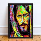 Quadro Estilo Pintura Rosto Jesus 45X34Cm