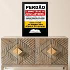 Quadro Evangélico Remédio Perdão 33X24Cm - Com Vidro