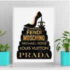 Quadro Fashion Livros Preto E Dourado 45X34Cm - Vidro Branca