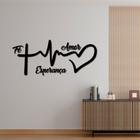 Quadro Fé Amor Esperança 130Cm / MDF 3MM 0 Perguntas R56,80