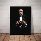 Quadro Filme O Poderoso Chefão The Godfather Arte Sem Texto