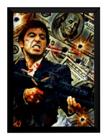 Quadro Filme Scarface Tony Montana Arte Poster Moldurado - Fanarte