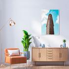 Quadro Flatiron Building New York 43x30 Filete Branco Moldura Filete, Branca