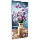 Quadro Flores Violeta para Sala Parede Cozinha Decorativo